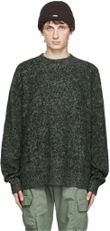 OAMC Green & Black Mouliné Whistler Sweater