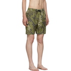 Burberry Khaki Monogram Swim Shorts