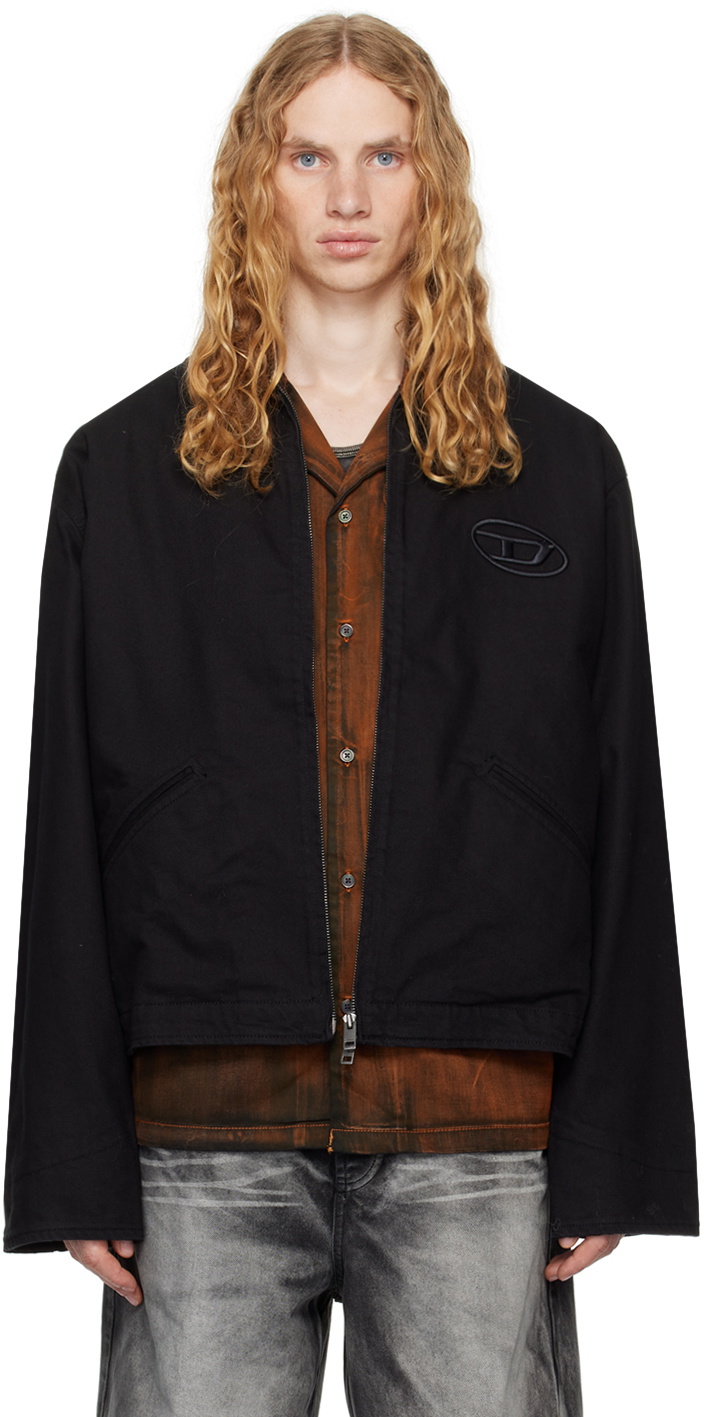 Diesel Black J-Taylor-Bleach Denim Jacket Diesel
