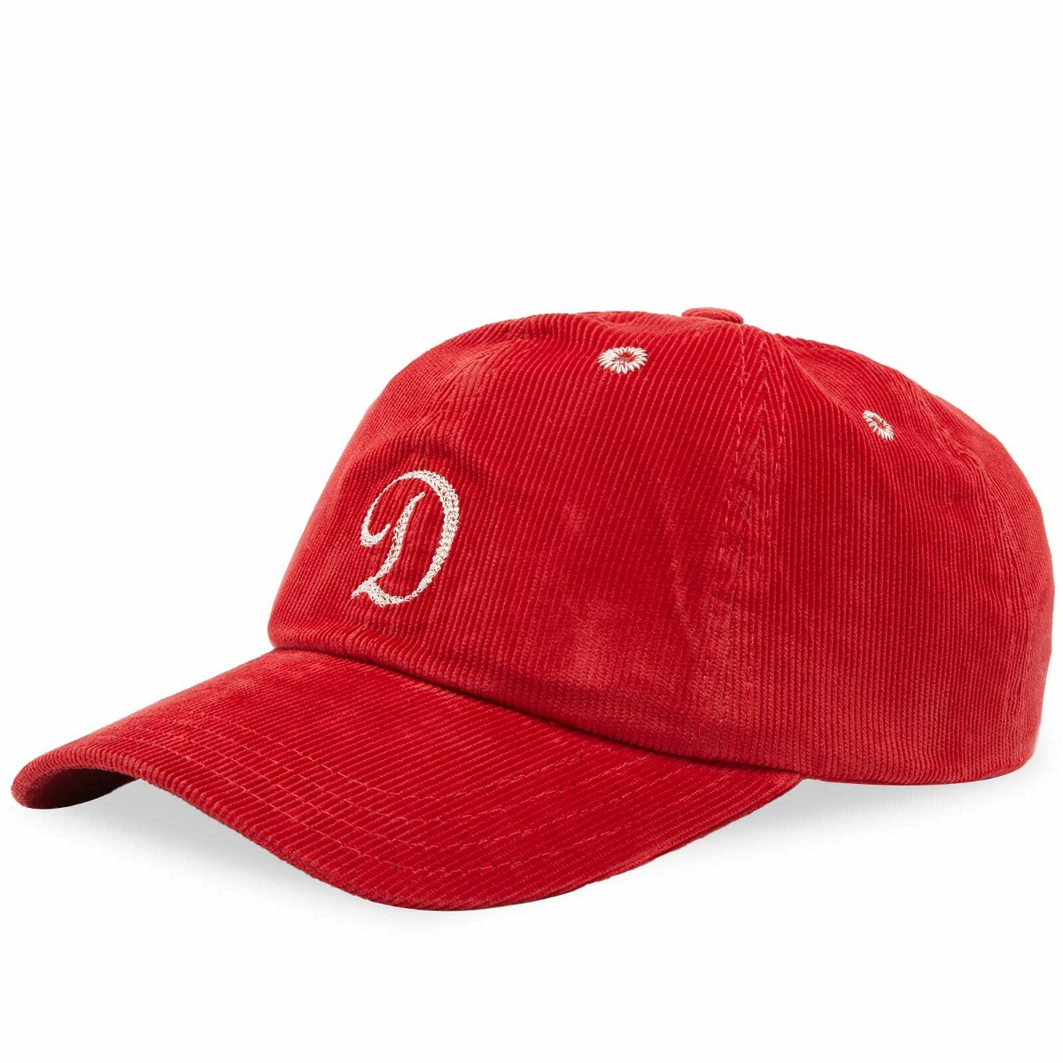 Photo: Drake's Men's D Logo Cord Cap in Red
