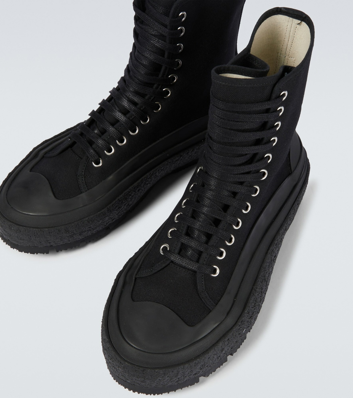 スニーカー JIL SANDER  High-top canvas sneakers Jil Sander High-top Canvas Sneakers Jil Sander