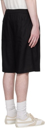 Holzweiler Black Lian Linen Shorts