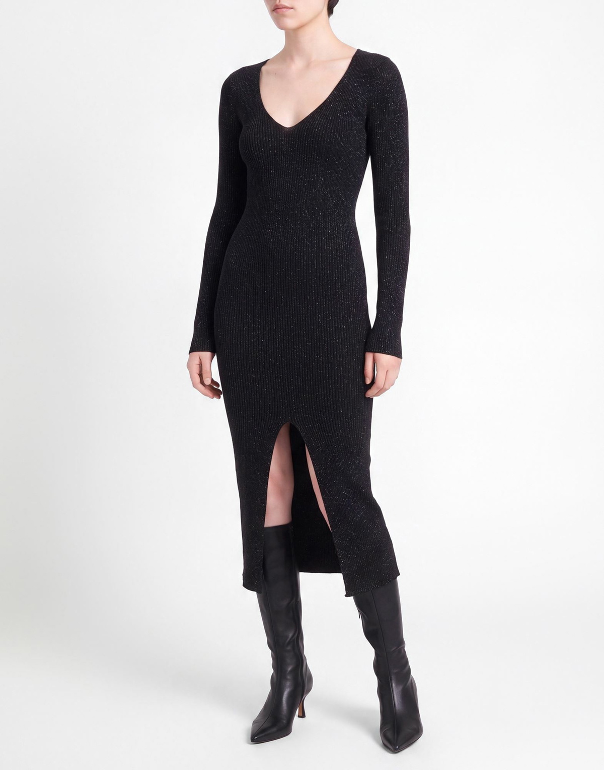 Jucca Womens Midi dress in Black