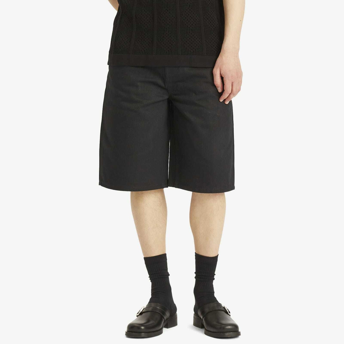 Jil Sander Men's Denim Shorts in Black Jil Sander