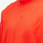 Adidas Men's Basketball Long-Sleeve T-Shirt in Red/Black