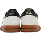 Polo Ralph Lauren White Bedford Leather-Suede Sneakers