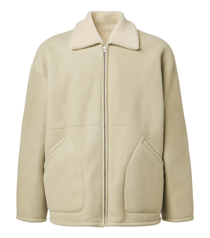 Photo: Auralee Reversible shearling jacket