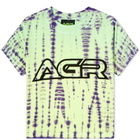 AGR Women's Logo Baby T-Shirt in G/Y Crackle