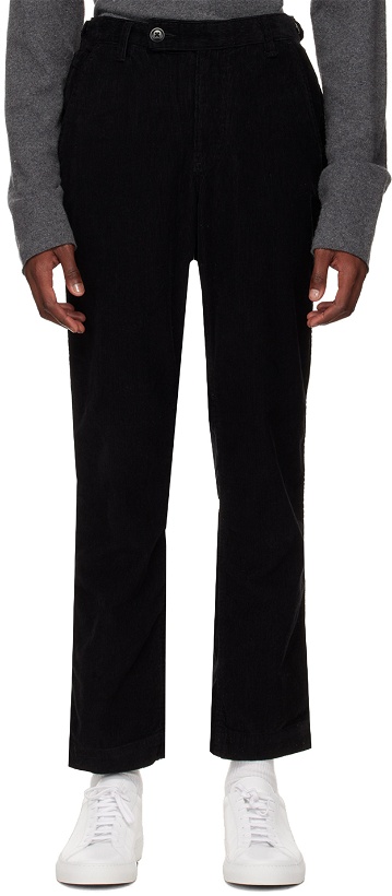 Photo: Corridor Black Buttoned Tab Trousers