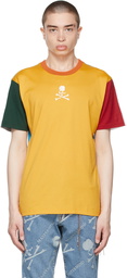 mastermind WORLD Yellow Multi Colored T-Shirt