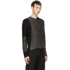 Kiko Kostadinov Black and Grey Four-Way Knit Sweater