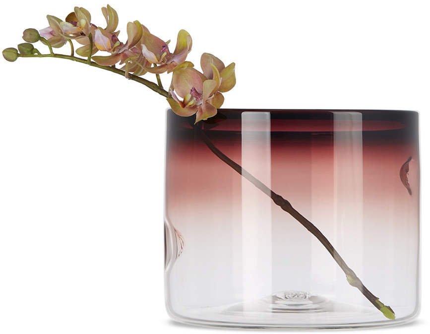 Nate Cotterman Purple Wide Dimple Vase