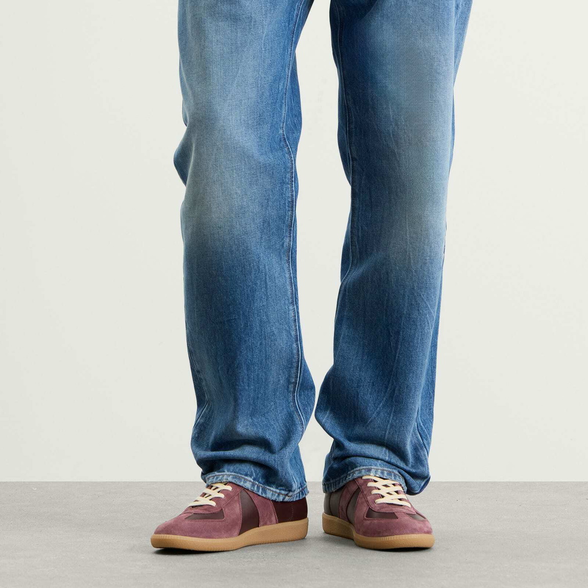 Maison Margiela Men's Replica Sneaker in Winetasting