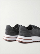 Loro Piana - Weekend Walk Suede Sneakers - Gray