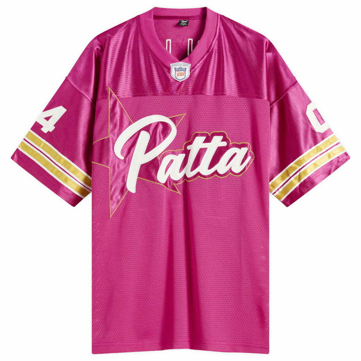 Photo: Patta Men's All Star Football Jersey in Purple