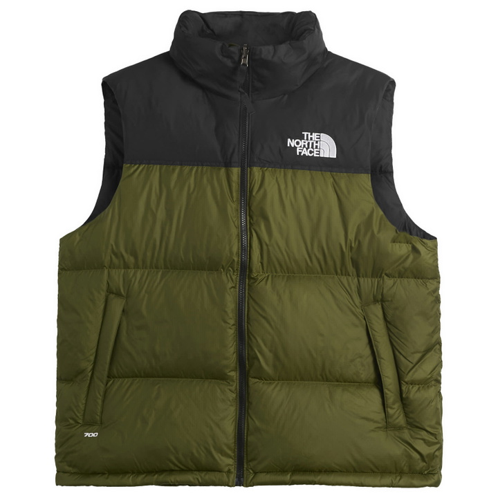 Photo: The North Face Men's 1996 Retro Nuptse Vest in Woodland Green/Tnf Black