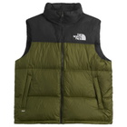 The North Face Men's 1996 Retro Nuptse Vest in Woodland Green/Tnf Black