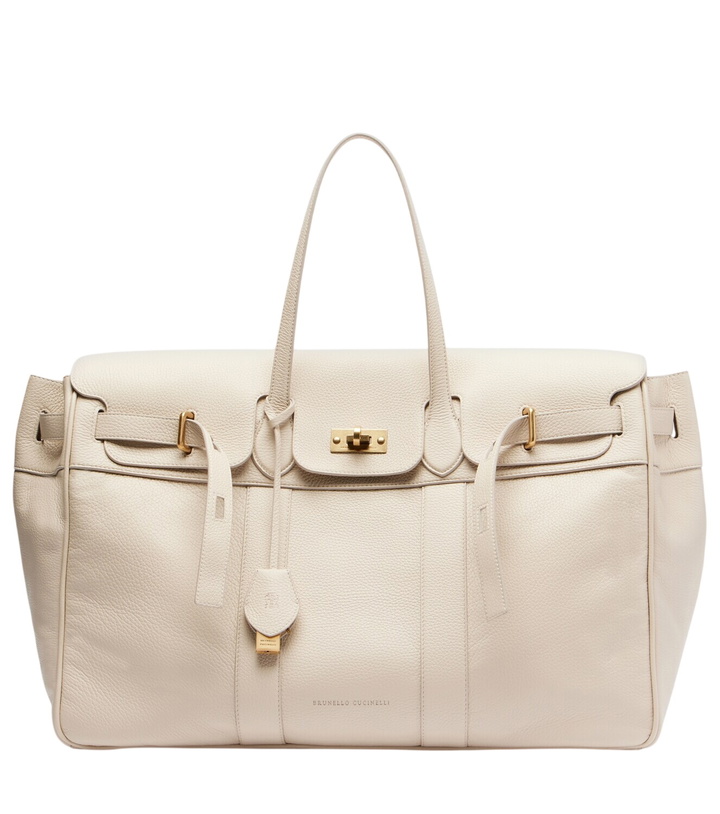 Photo: Brunello Cucinelli Large leather tote bag