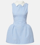 Shushu/Tong Gingham cotton minidress