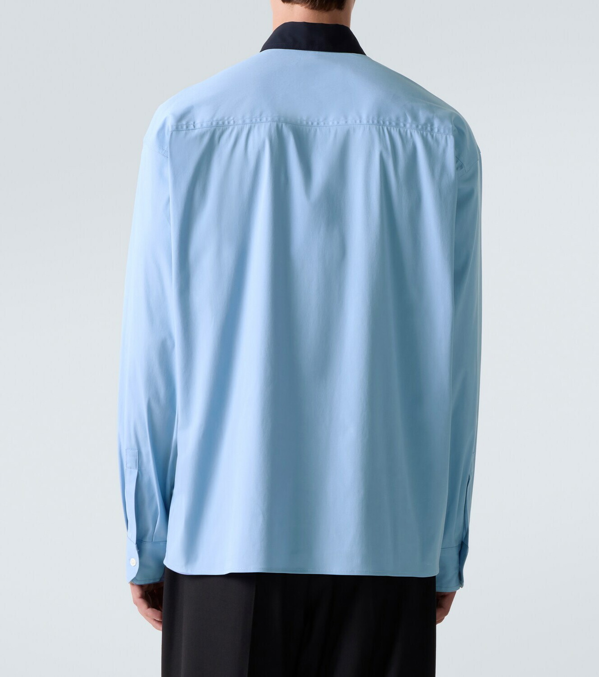 Plan C Cotton-blend poplin shirt