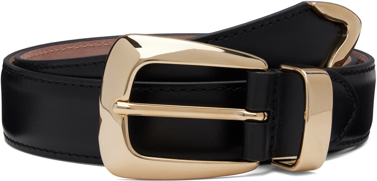 Khaite Bambi Suede Belt Dark Brown Khaite