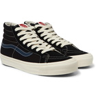 Vans - OG SK8-Hi LX Leather-Trimmed Canvas and Suede High-Top Sneakers - Black