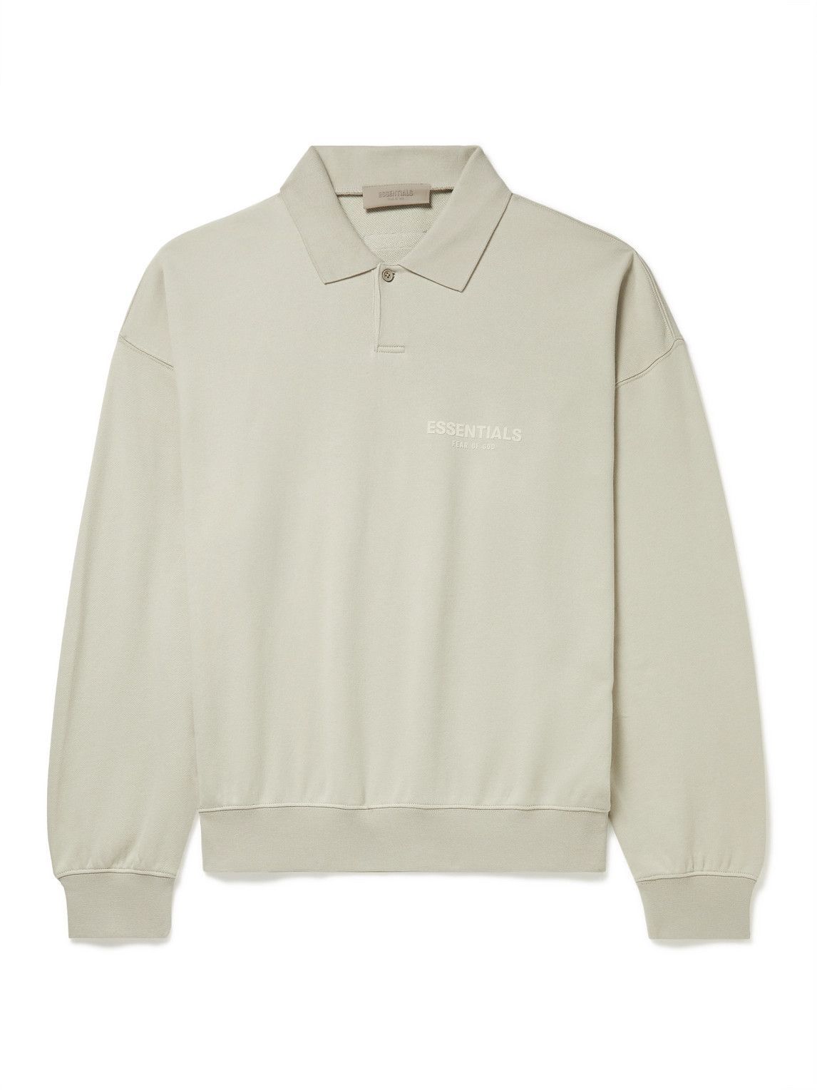 FEAR OF GOD ESSENTIALS - Logo-Flocked Cotton-Jersey Polo Shirt ...