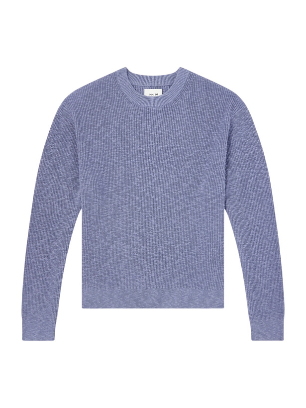 Photo: NN07 - Russell Crew 60028 Cotton Sweater - Blue