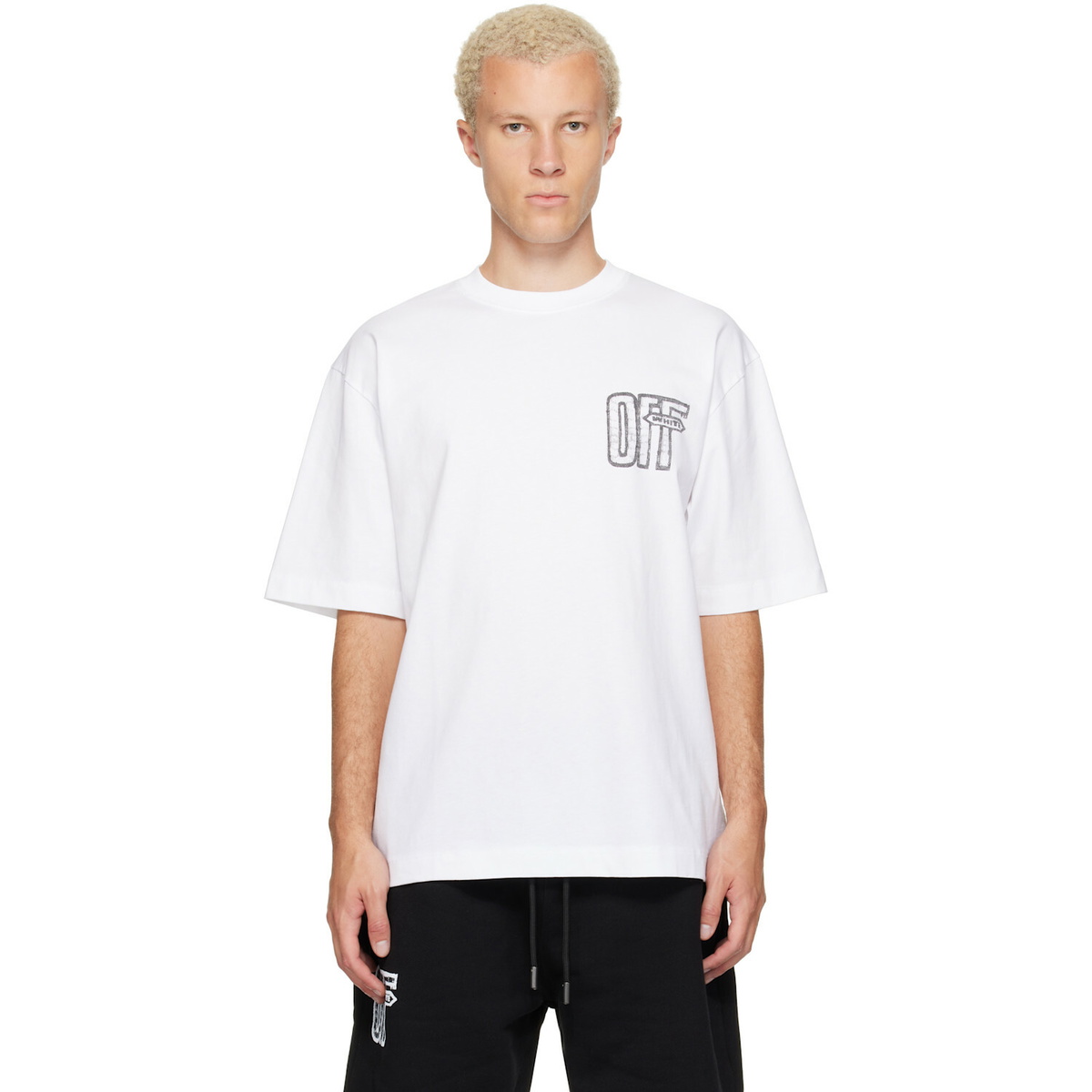 Off-White White Motion Arrow Skate T-shirt