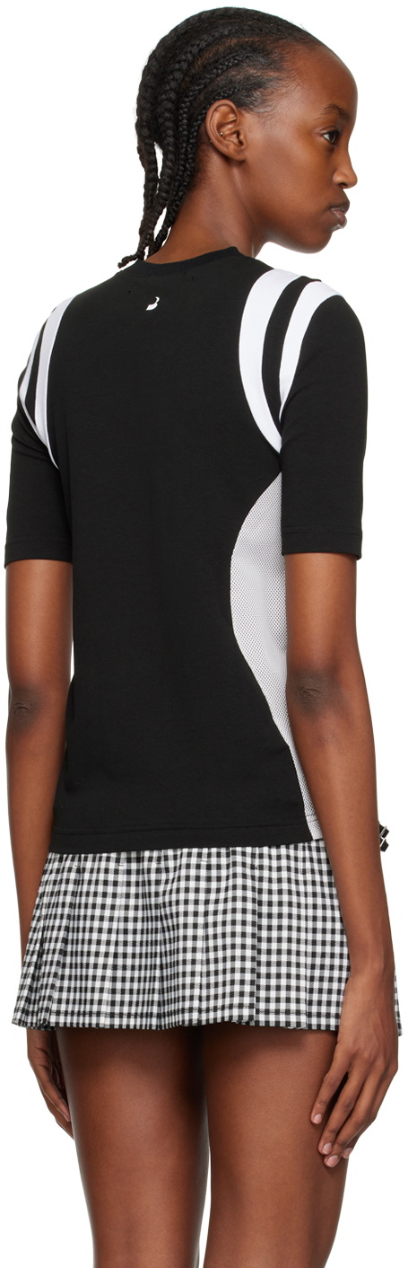 Pushbutton Black Pierced T-Shirt