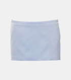 Alex Perry Low-rise satin crêpe miniskirt