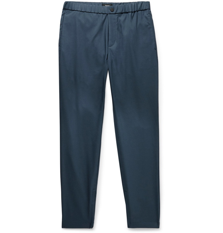 Photo: Theory - Terrance Tapered Woven Trousers - Blue