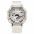 G-Shock GA-2100BM-7A8ER Watch in Silver/Orange 
