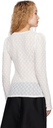 MINJUKIM White Puff Long Sleeve T-Shirt