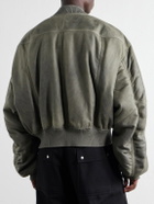 Rick Owens - Secchia Shearling Bomber Jacket - Gray