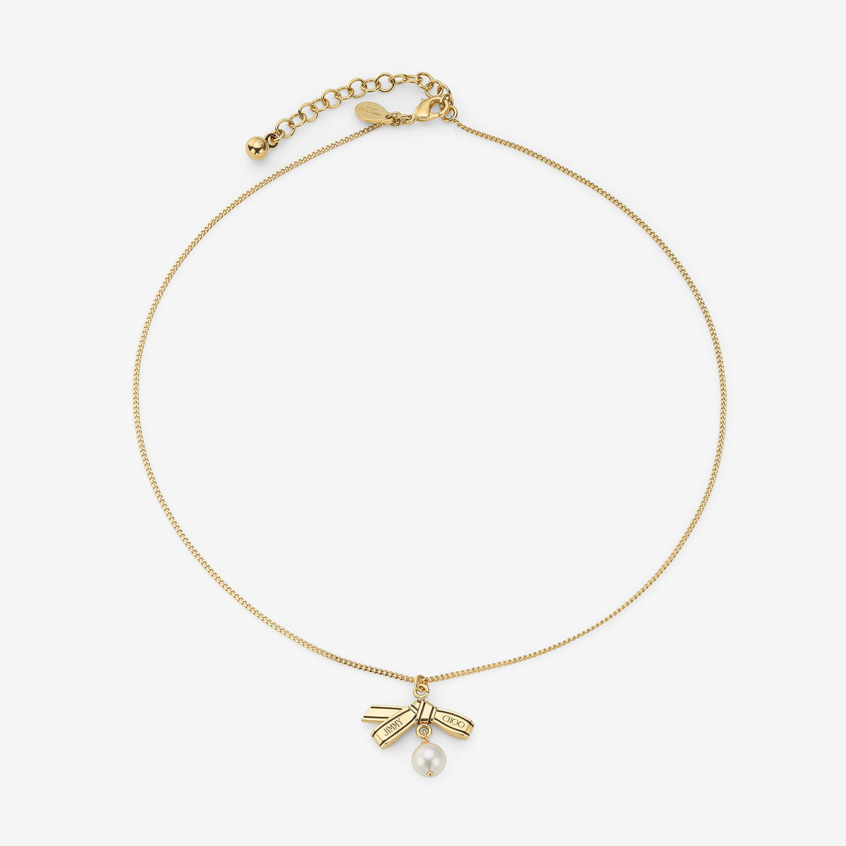 Jimmy Choo Ribbon Pendant Necklace 