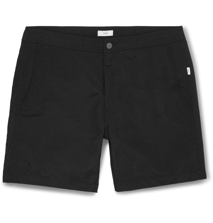 Photo: Onia - Calder Mid-Length Swim Shorts - Black