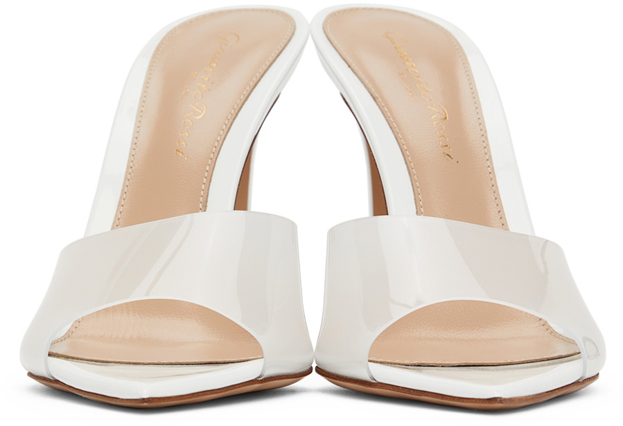 Gianvito Rossi White Elle Heels