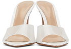 Gianvito Rossi White Elle Heels