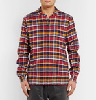 YMC - Checked Cotton-Flannel Shirt - Men - Red