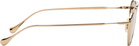 Jil Sander Gold Oliver Peoples 'Edition 1' Aviator Sunglasses