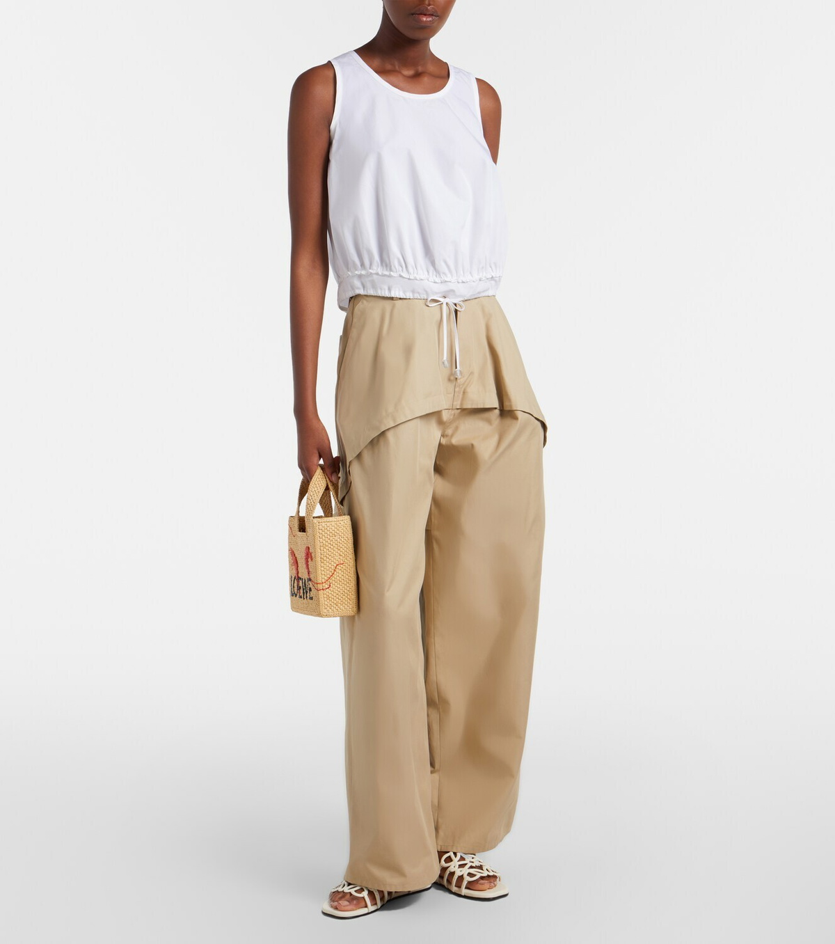 Loewe Paula's Ibiza Petal Anagram leather sandals