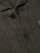 Boglioli - Camp-Collar Linen Overshirt - Brown