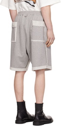 MASTERMIND WORLD Gray MW Cut-Off Sweat Shorts