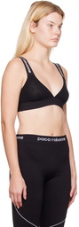 Rabanne Black Viscose Sport Bra