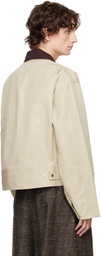 JW Anderson Beige Curved Hem Jacket