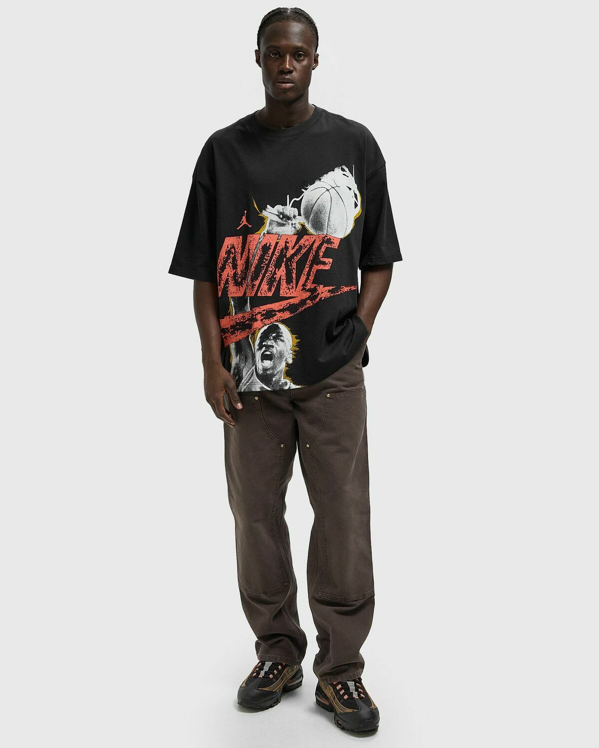 Jordan REISSUE OVERSIZED SHORTSLEEVE CREW Black Mens Shortsleefe
