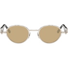 Kuboraum Silver & Black J74 Sunglasses