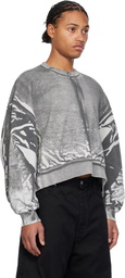 B1ARCHIVE Gray Oversized Crewneck Sweatshirt