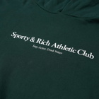 Sporty & Rich AthletIc Club Hoody in Forest/White